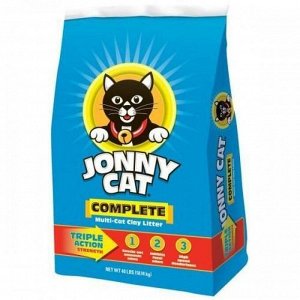 Джонни Кэт Комплит Мульти Кэт для неск. кошек(10л)4,54кг*3 Пакет