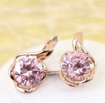 Серьги позолота  H01-6377
