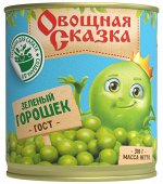 &quot;Овощная сказка&quot; Горошек зеленый ГОСТ 310г 1/15, шт