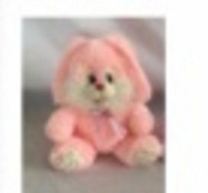 Мягкая игрушка Заяц розовый с длинными ушами 34см