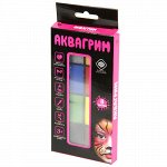 Набор красок аквагрим, 8 цветов, золото, серебро, 20*9см