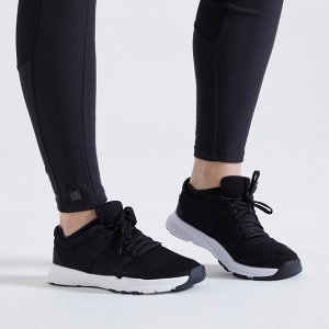 Кроссовки для фитнеса женские черные 100 DOMYOS