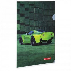 Папка-уголок BRAUBERG “Sport Car“, А4, 150 мкм, цветная печать, 228044