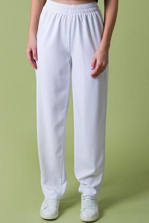 Свободные брюки цвет белый Бр-43-2