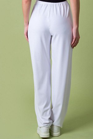 Свободные брюки цвет белый Бр-43-2