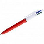 Ручка шариковая автоматическая Bic &quot;4Colors&quot; 04цв., 0,8мм, классические цвета