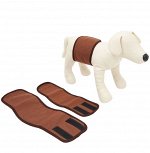 Пояс для кобелей многоразовый впитывающий (коричневый) OSSO р.M