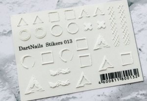 3D Stikers 013 White