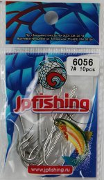 Крючок №10 Jpfishing (10шт, белый, зазубрина)