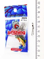 Вертлюг с карабином №4 JpFishing (бочка, 10 шт) 2026