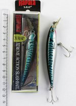 Воблер Rapala X-Rap SXR10 SBMR (10см, 13гр, черная спина, серебристо-голубые бока в черную полоску)