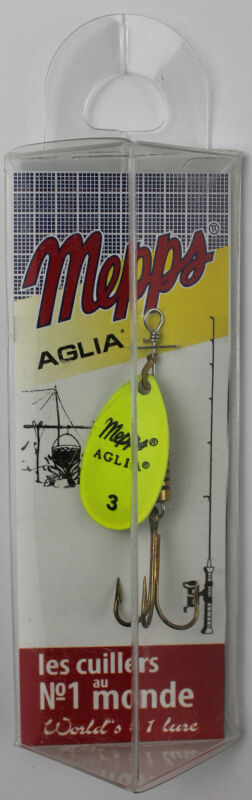Блесна-вертушка Mepps Aglia №3 (желтый флуоресцентный)