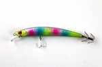 Кальмарница-воблер JpFishing Sepia Squid 120 (120мм, 23гр, с тройником, rainbow)