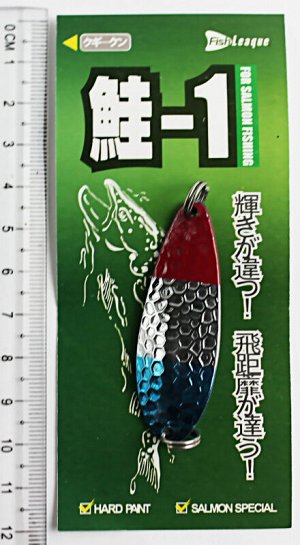 Блесна-колебалка Fish Leaque (10гр, серебро, красно-серебряно-синяя)