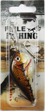 Воблер Feile Fishing (11.5гр, 9см, чер спина, бел брюхо, чер полоса по бокам)
