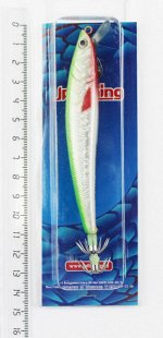 Кальмарница JpFishing (с лопаткой, 11см, 20гр, зеленая спина)