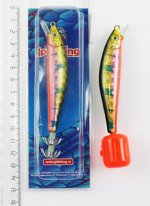 Кальмарница JpFishing (с лопаткой, 9см, 24гр, черная спина, оранж брюхо)