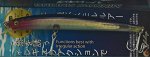 Воблер JpFishing Minnow Sinking (11см, 7гр, шумовой, прозрачный, чёрная спина, розовая голова)