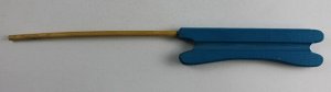 Удочка зимняя №5 JpFishing (крашенная, деревянная, поролон, кончик бамбук, ручка:19см, дырка 8мм)
