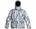 )Костюм зимний Huntsman Буран-М -30*С (60-62р, белый лес (ветки), тк.Алова мембранная)