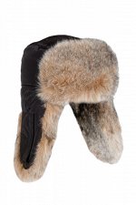 Шапка ушанка с маской Huntsman Евро Волк (56-58р. цв. Чёрный)