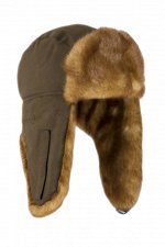 Шапка ушанка Huntsman Куница (58-60р, цв. Хаки, тк. Finlandia)