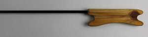 Удочка зимняя телескоп №6 JpFishing (ручка деревянная, поролон, кончик карбон+стеклопластик зеленый 35/60см)
