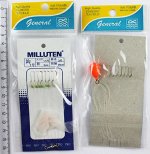 Самодур №1 Milluten (1.5-3, 5см, 20см, 7 крючков желтые, груз капля, розовый мобискин)
