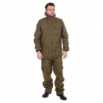 Костюм-тройка летний Huntsman Тайга-3 (р.44-46/170, цв.Хаки, тк.Палатка, 100% хлопок)