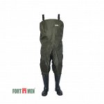 Полукомбинезон рыбацкий FortMen ПВХ/Нейлон (р.44, олива)