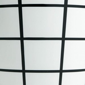 Кашпо «Черно-белая клетка», 0,8 л, 11 х 12 см