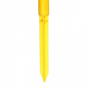 Фонарь садовый на солнечной батарее "Цветок желтый", 32 см, d=6 см, 1 led, пластик