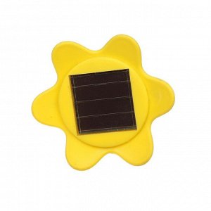 Фонарь садовый на солнечной батарее &quot;Цветок желтый&quot;, 32 см, d=6 см, 1 led, пластик