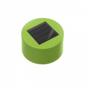 Фонарь садовый на солнечной батарее "Трапеция", 29,5см, d=4.5см,1 led, пластик,зеленая ножка