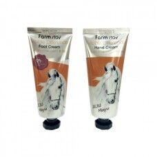 Farm Stay Visible Difference Hand & Foot Cream Jeju Mayu - Набор: питательный крем для рук и пит. крем для ног 100г x 2 шт.
