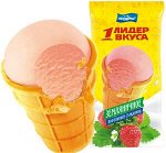 Вафельный стакан &quot;Лидер вкуса&quot; земляничное 5% ЗМЖ 70гр 24 шт 1,68кг