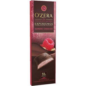 Шоколад O'Zera горький с начинкой Raspberry cheesecake 93г