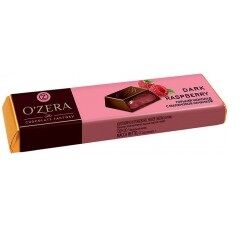 Шоколад горький O'Zera с малиновой начинкой 50г