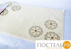 Набор ковриков для ванной с аппликацией Карвен "OTANTIK" KV 204 кремовый