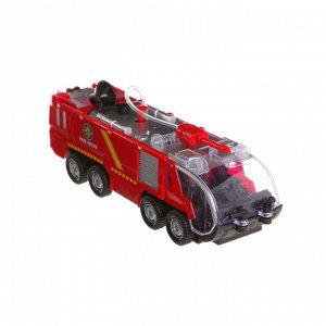 Пожарная машина с водяной пушкой, свет/звук/стрельба водой,,BOX 27,5x9x14см, арт.ZYB-B0724.