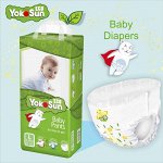 Одноразовые детские подгузники-трусики YokoSun Eco размер L (9-14 кг), 44 шт.