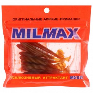 Приманка силиконовая Milmax «Пескарь 2,5» №027 съедобная, 9 шт.