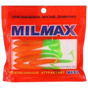 Приманка силиконовая Milmax «Пескарь 3» №015 съедобная, 7 шт.