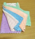 Полотенце плюш(однотоные) 30*30см  (5шт.)
