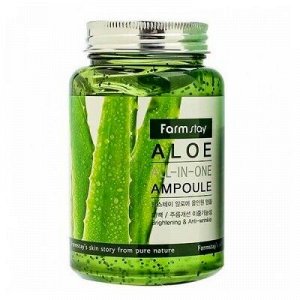 Farm Stay Aloe All-in-One Ampoule - Многофункциональная ампульная сыворотка с экстрактом алоэ 250мл