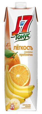 Нектар J-7 Тонус Апельсин-Банан с мякотью для дет.пит. 0.97л
