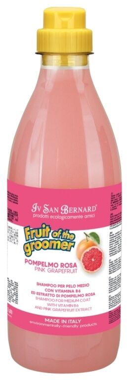 ISB Fruit of the Groomer Pink Grapefruit Шампунь для шерсти средней длины с витаминами 1 л