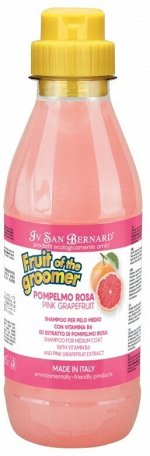 ISB Fruit of the Groomer Pink Grapefruit Шампунь для шерсти средней длины с витаминами 500 мл