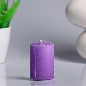 Свеча пеньковая ароматическая "Горная лаванда", 4х6 см