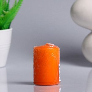 Свеча - цилиндр ароматическая "Сочное манго". 4х6 см